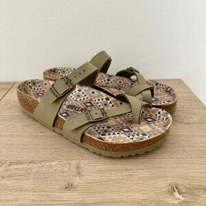 Birkenstock Mayari Toe Loop Sandals Brown Tan Size 7.5 Like New